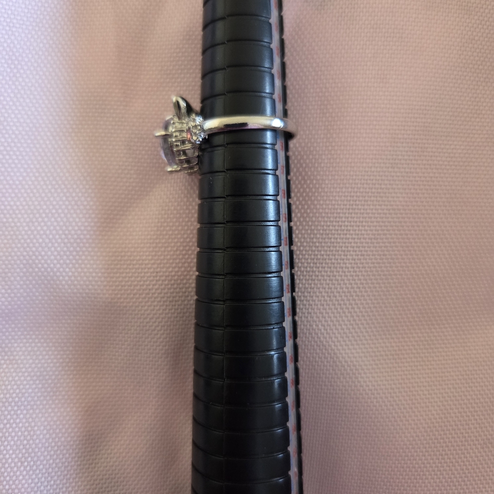 Claire's Silver Geometric Ring with Polished Finish - Picture 2 of 3